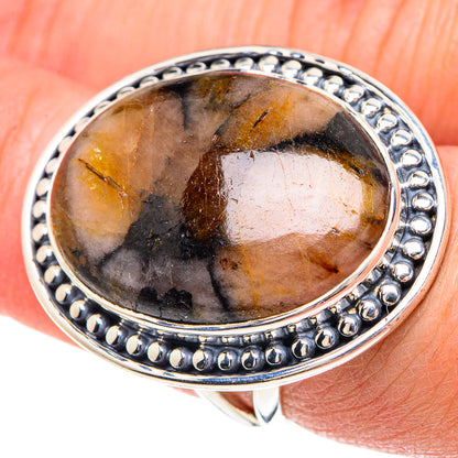 Chiastolite Rings handcrafted by Ana Silver Co - RING93306
