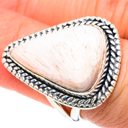 Scolecite Rings handcrafted by Ana Silver Co - RING93310