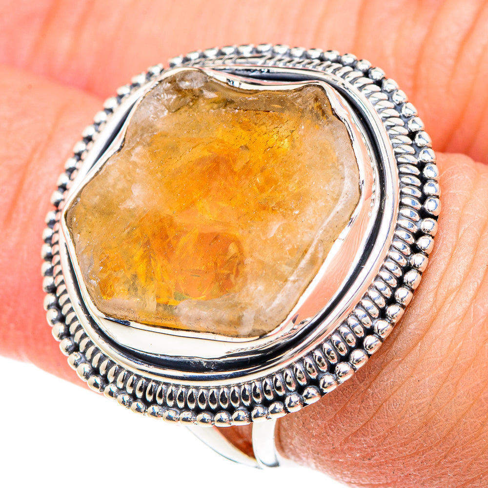 Citrine Rings handcrafted by Ana Silver Co - RING93312