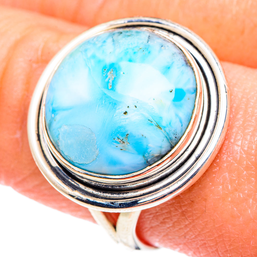 Larimar Rings handcrafted by Ana Silver Co - RING93321