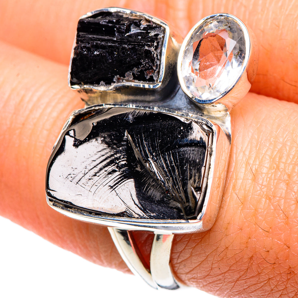 Shungite Rings handcrafted by Ana Silver Co - RING93336