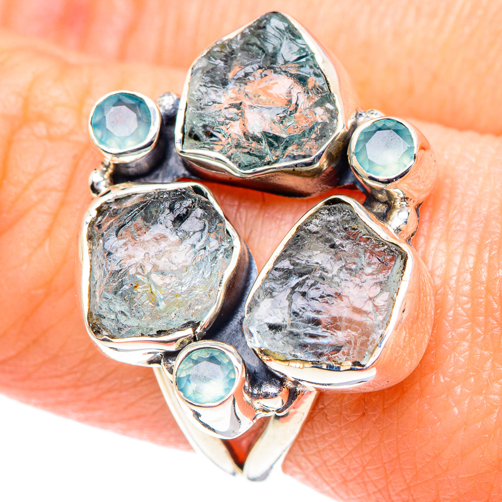 Aquamarine Rings handcrafted by Ana Silver Co - RING93342