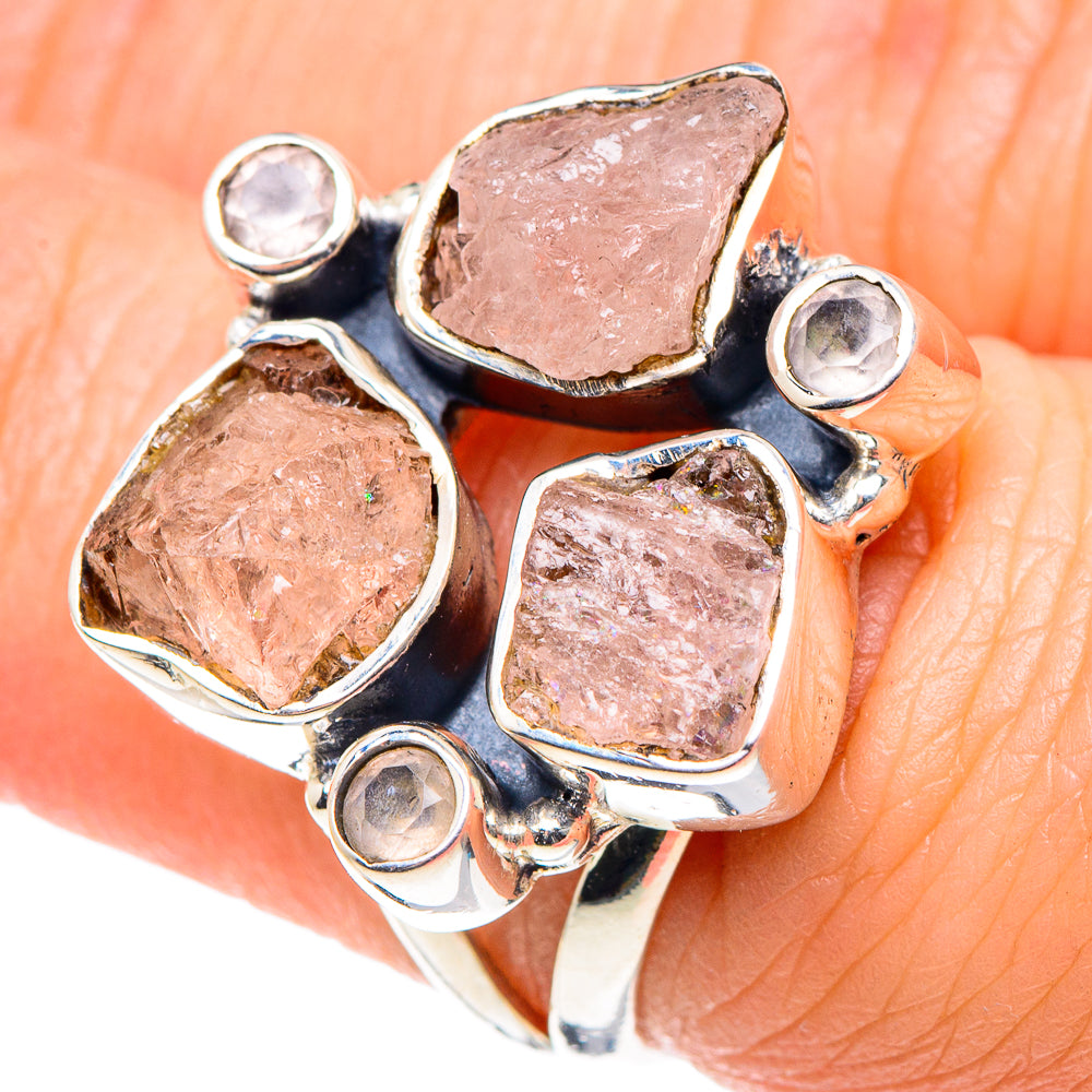 Rose Quartz Rings handcrafted by Ana Silver Co - RING93352