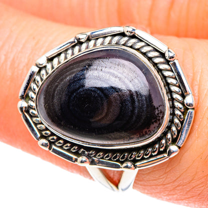 Psilomelane Rings handcrafted by Ana Silver Co - RING93355