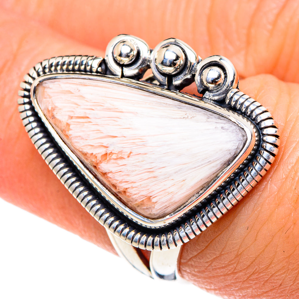 Scolecite Rings handcrafted by Ana Silver Co - RING93367