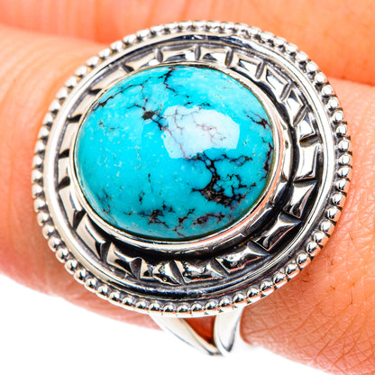 Tibetan Turquoise Rings handcrafted by Ana Silver Co - RING93382