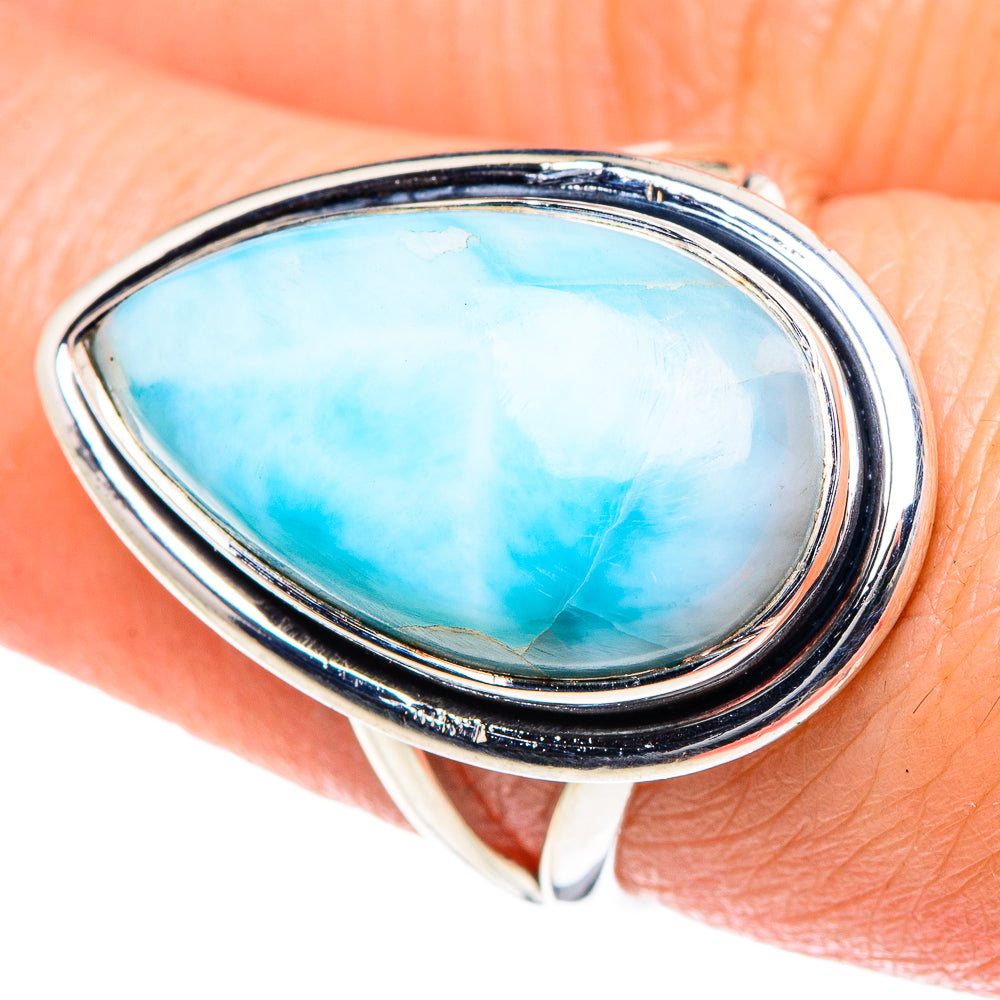 Larimar Rings handcrafted by Ana Silver Co - RING93384