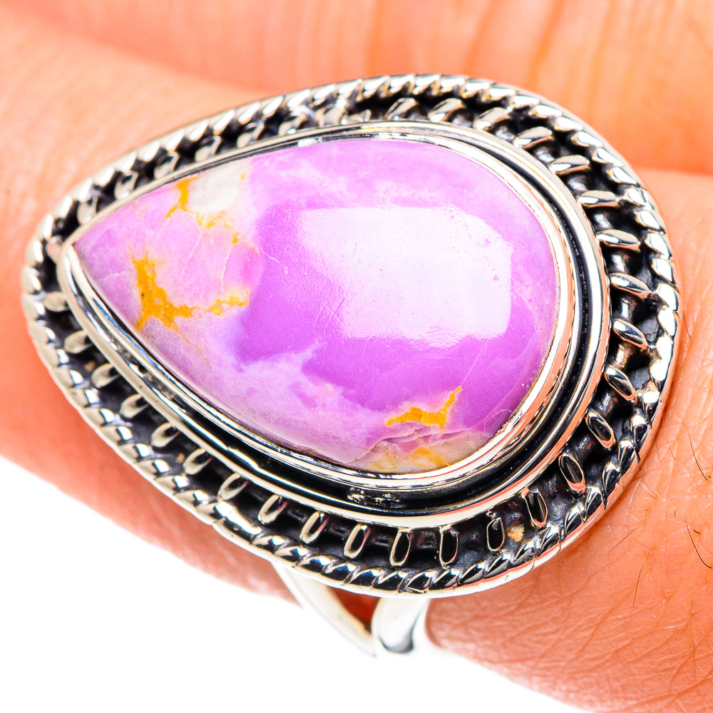 Phosphosiderite Rings handcrafted by Ana Silver Co - RING93390