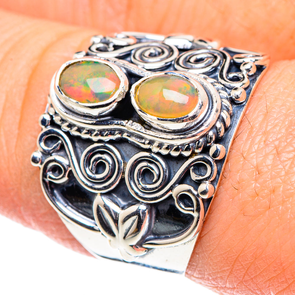 Ethiopian Opal Rings handcrafted by Ana Silver Co - RING93395