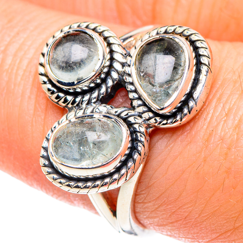 Aquamarine Rings handcrafted by Ana Silver Co - RING93398