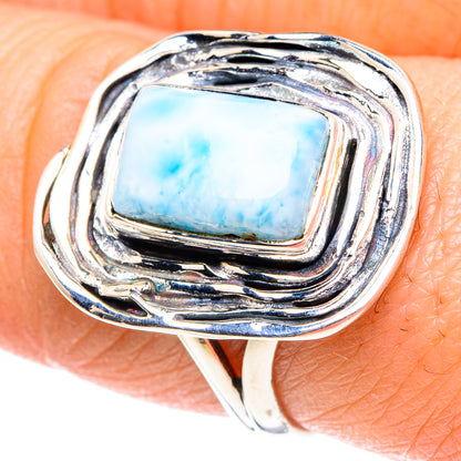 Larimar Rings handcrafted by Ana Silver Co - RING93400