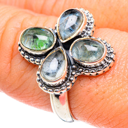 Green Tourmaline Rings handcrafted by Ana Silver Co - RING93402