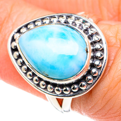Larimar Rings handcrafted by Ana Silver Co - RING93403