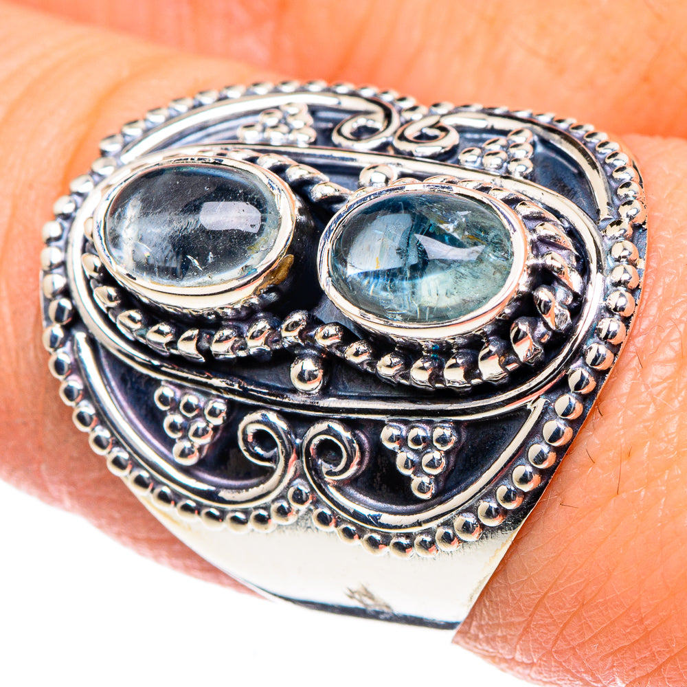 Aquamarine Rings handcrafted by Ana Silver Co - RING93404