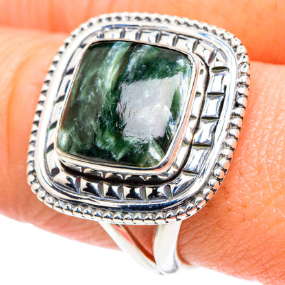 Seraphinite Rings handcrafted by Ana Silver Co - RING93407