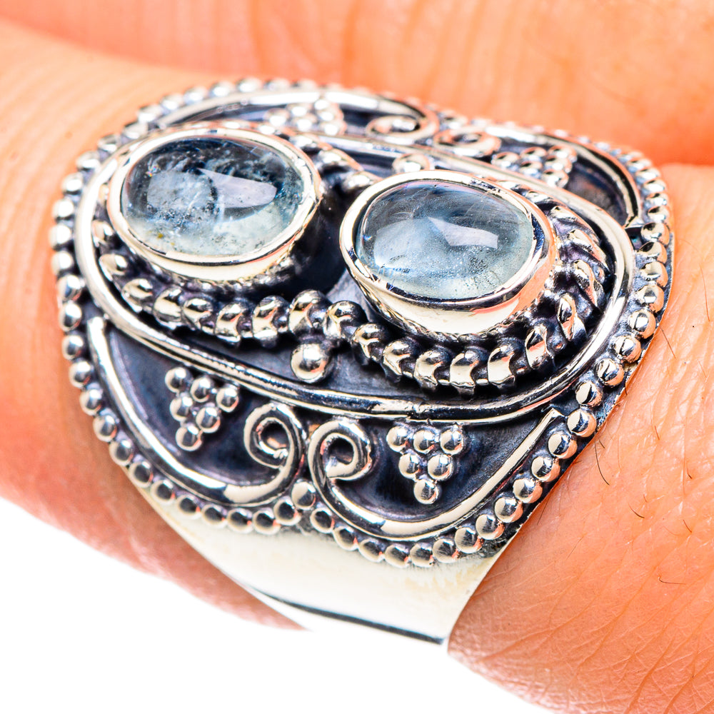 Aquamarine Rings handcrafted by Ana Silver Co - RING93413