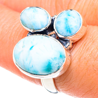 Larimar Rings handcrafted by Ana Silver Co - RING93419