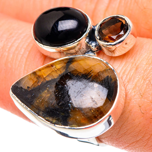 Chiastolite Rings handcrafted by Ana Silver Co - RING93425