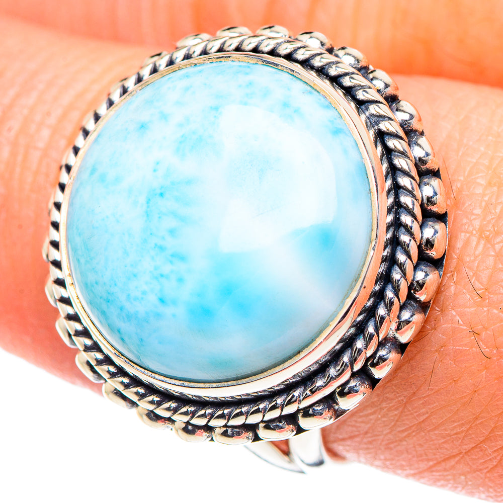 Larimar Rings handcrafted by Ana Silver Co - RING93433