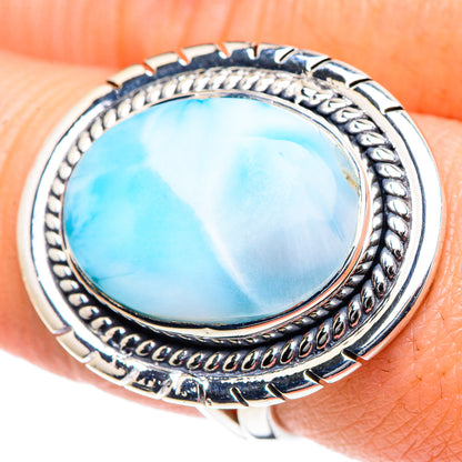Larimar Rings handcrafted by Ana Silver Co - RING93438