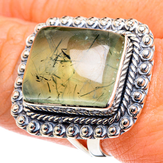 Prehnite Rings handcrafted by Ana Silver Co - RING93443