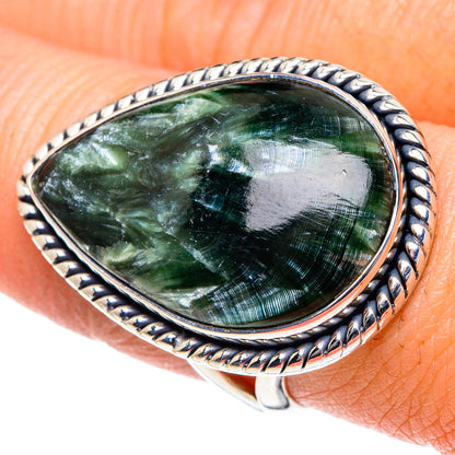 Seraphinite Rings handcrafted by Ana Silver Co - RING93444