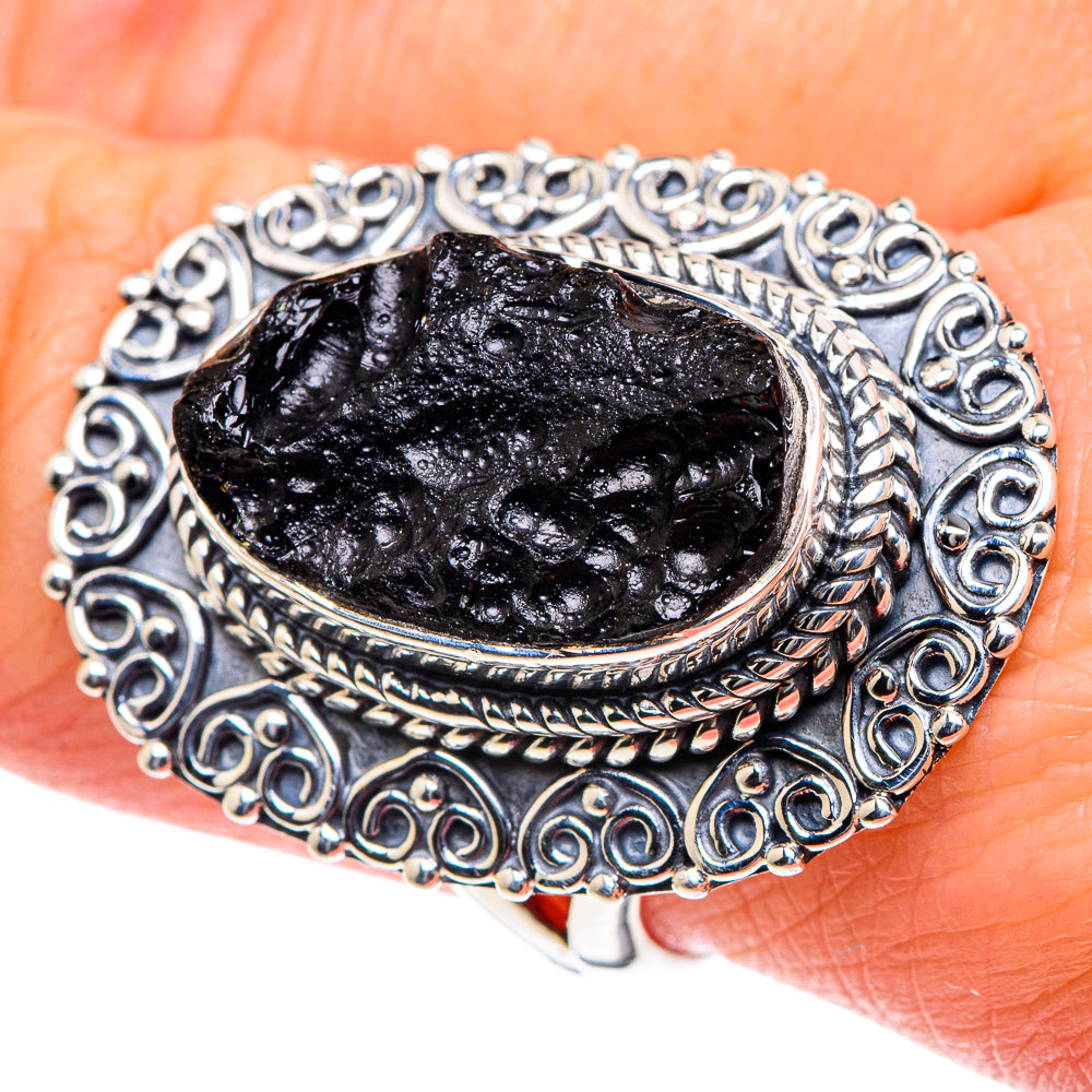 Tektite Rings handcrafted by Ana Silver Co - RING93462