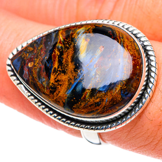 Golden Pietersite Rings handcrafted by Ana Silver Co - RING93463