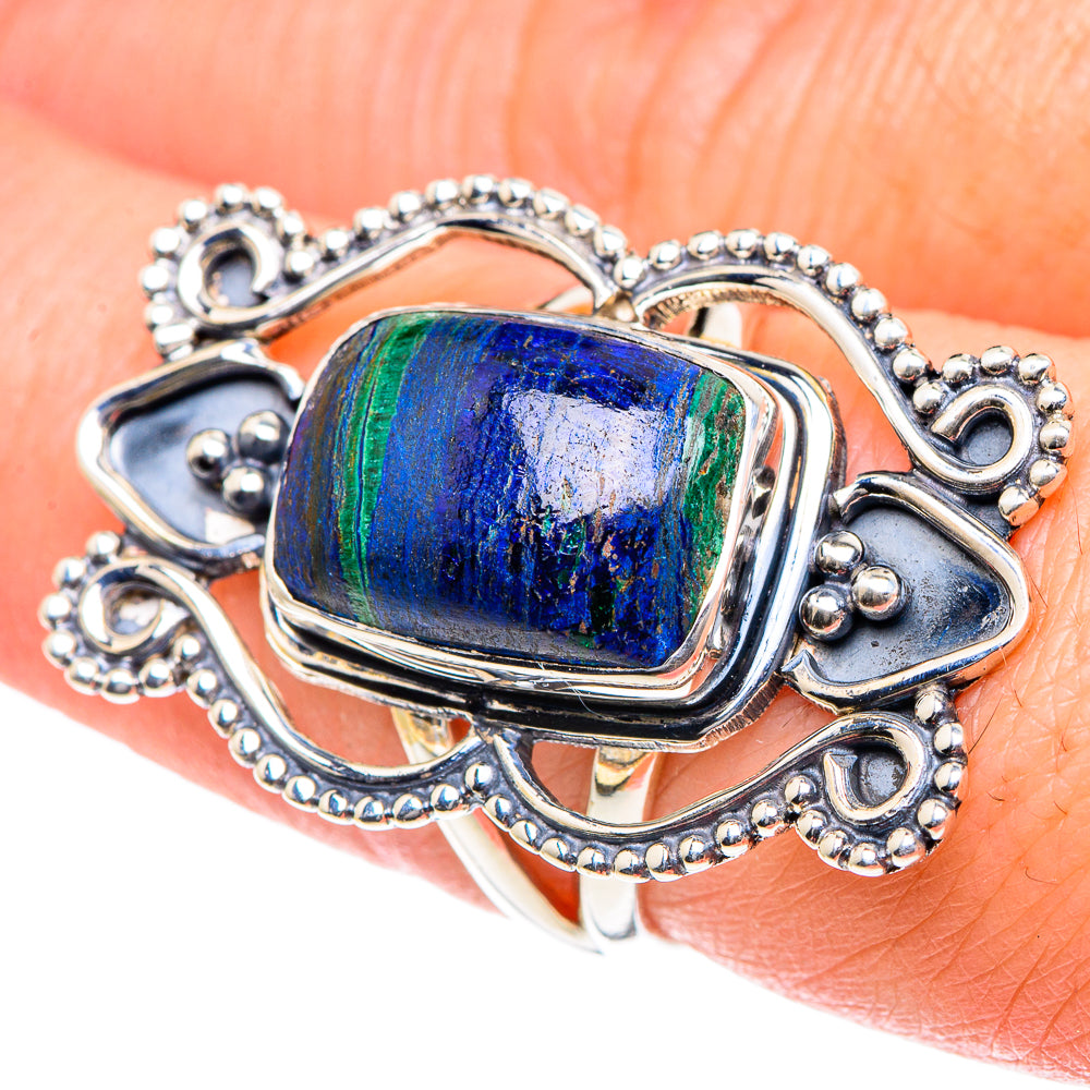 Azurite Rings handcrafted by Ana Silver Co - RING93469