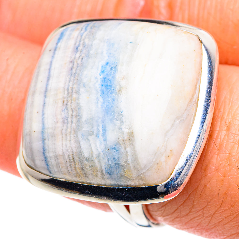 Blue Scheelite Rings handcrafted by Ana Silver Co - RING93471