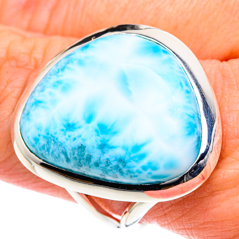 Larimar Rings handcrafted by Ana Silver Co - RING93474