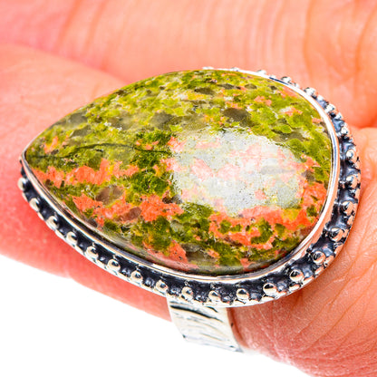 Unakite Rings handcrafted by Ana Silver Co - RING93478