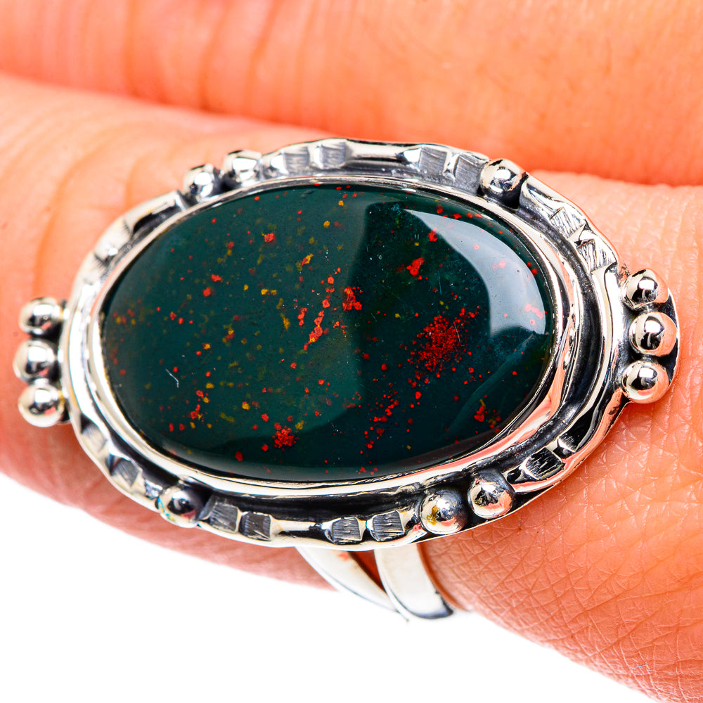 Bloodstone Rings handcrafted by Ana Silver Co - RING93482