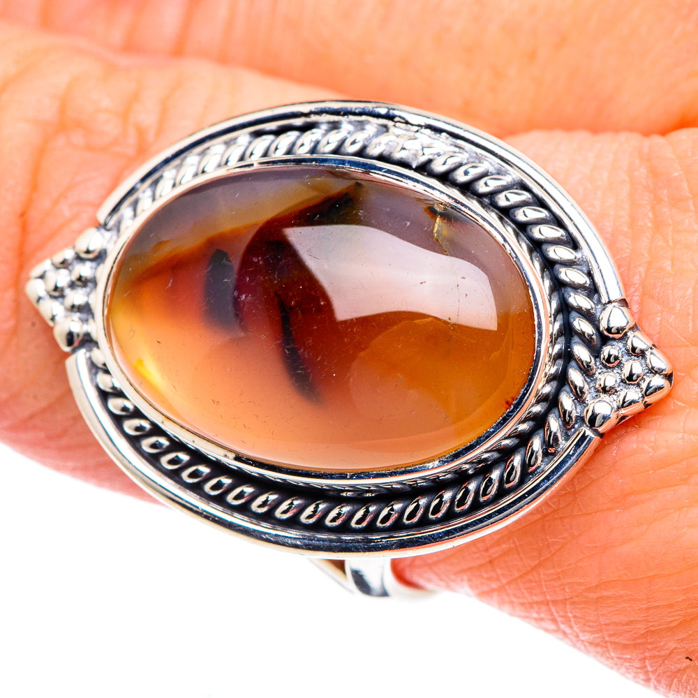 Montana Agate Rings handcrafted by Ana Silver Co - RING93487