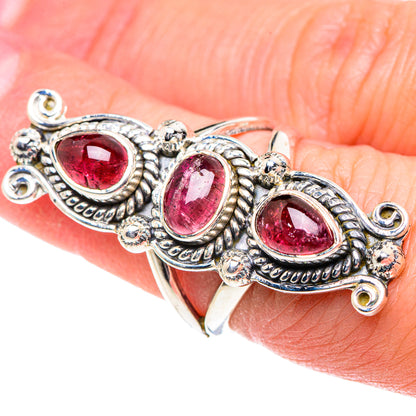 Pink Tourmaline Rings handcrafted by Ana Silver Co - RING93491