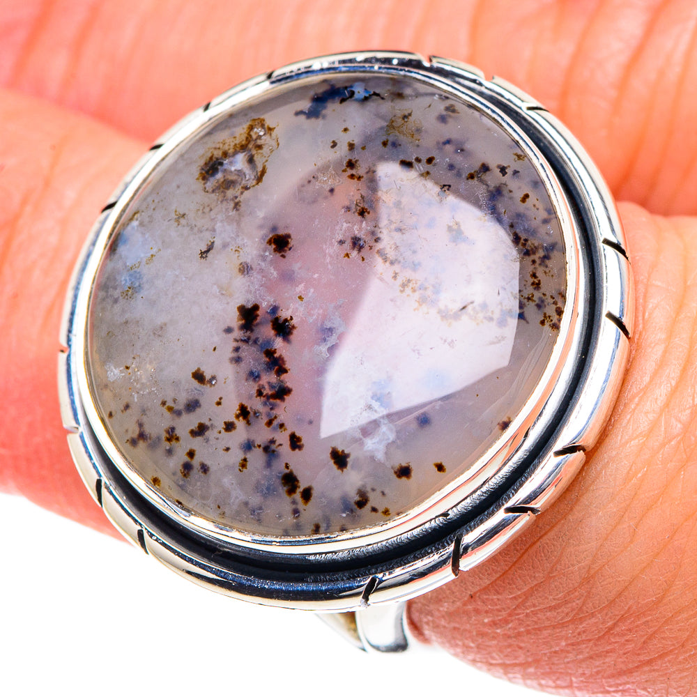 Dendritic Opal Rings handcrafted by Ana Silver Co - RING93503