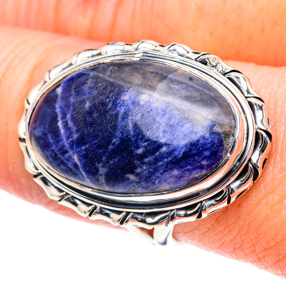 Sodalite Rings handcrafted by Ana Silver Co - RING93510
