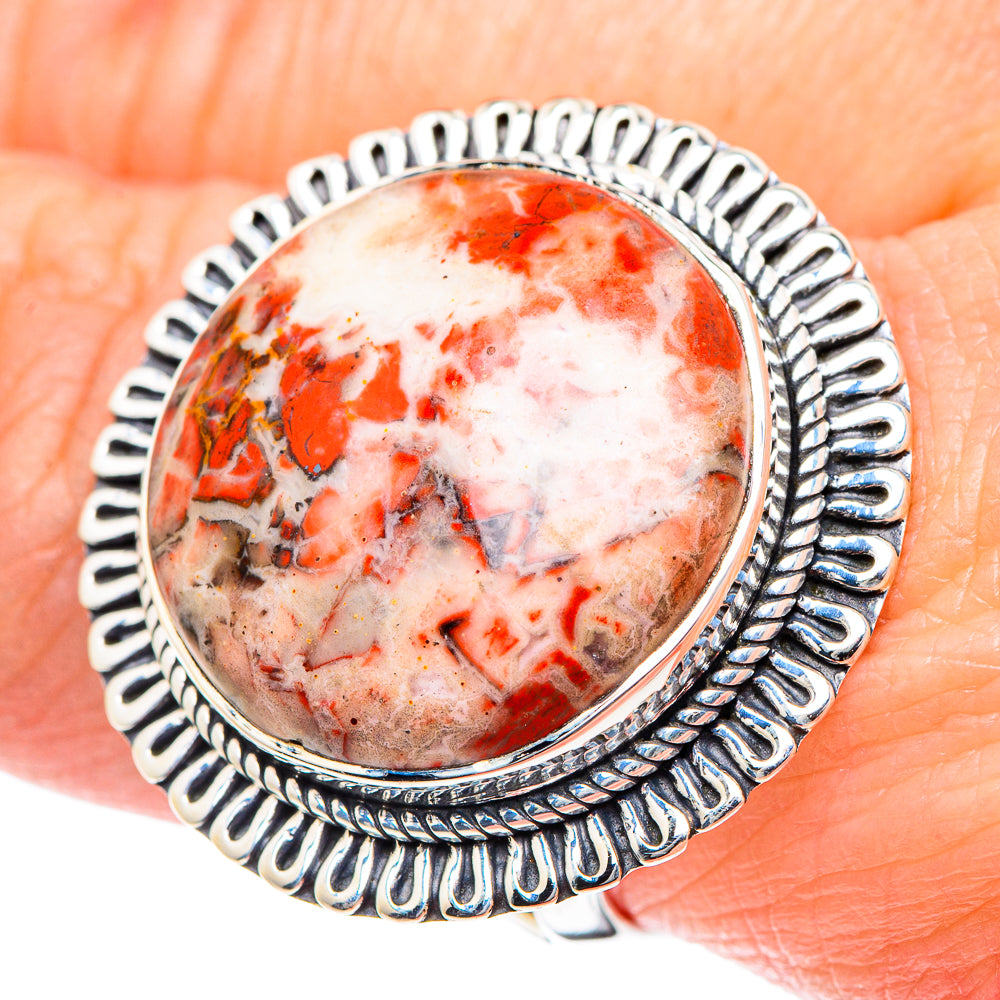 Red Jasper Rings handcrafted by Ana Silver Co - RING93525
