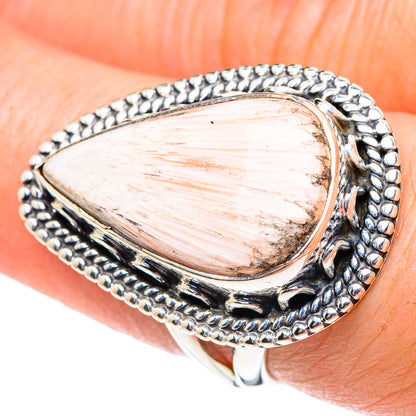 Scolecite Rings handcrafted by Ana Silver Co - RING93528