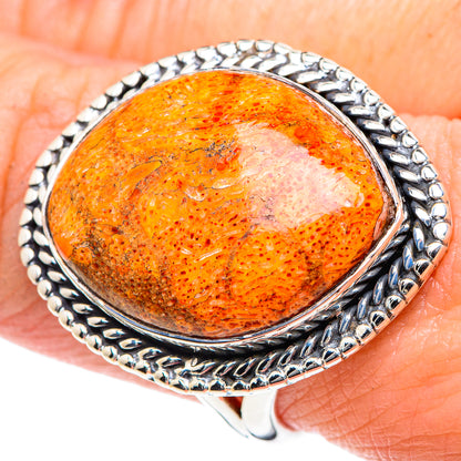 Sponge Coral Rings handcrafted by Ana Silver Co - RING93529