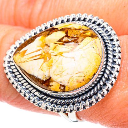 Brecciated Mookaite Rings handcrafted by Ana Silver Co - RING93530