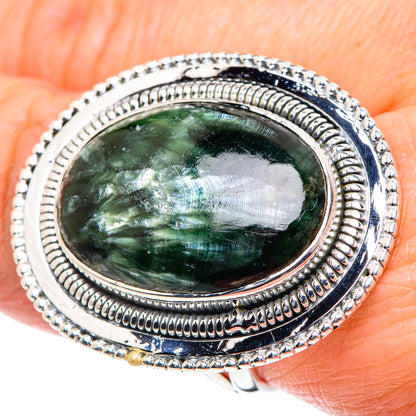 Seraphinite Rings handcrafted by Ana Silver Co - RING93544