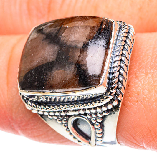 Chiastolite Rings handcrafted by Ana Silver Co - RING93546