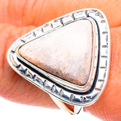 Scolecite Rings handcrafted by Ana Silver Co - RING93552