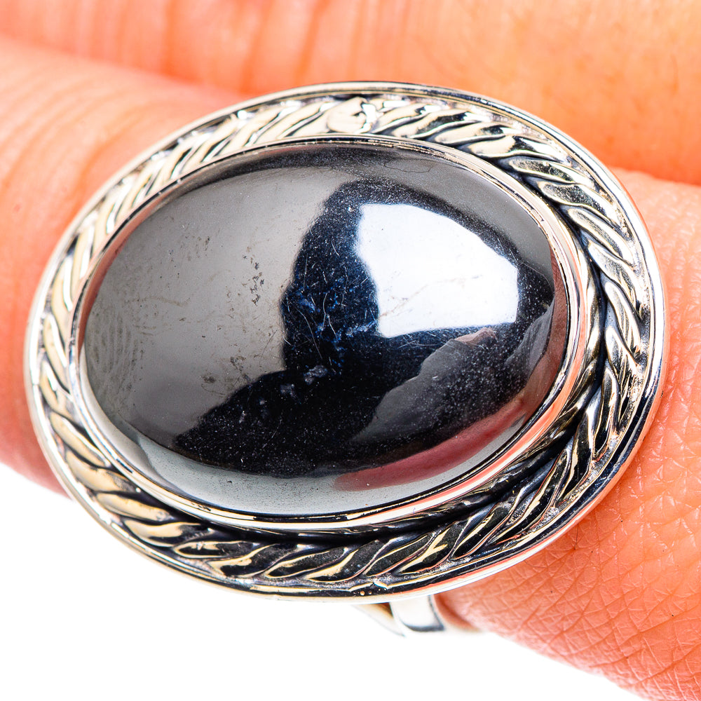 Hematite Rings handcrafted by Ana Silver Co - RING93560