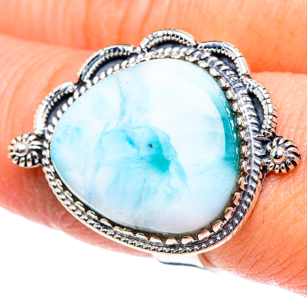 Larimar Rings handcrafted by Ana Silver Co - RING93564