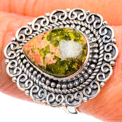 Unakite Rings handcrafted by Ana Silver Co - RING93569