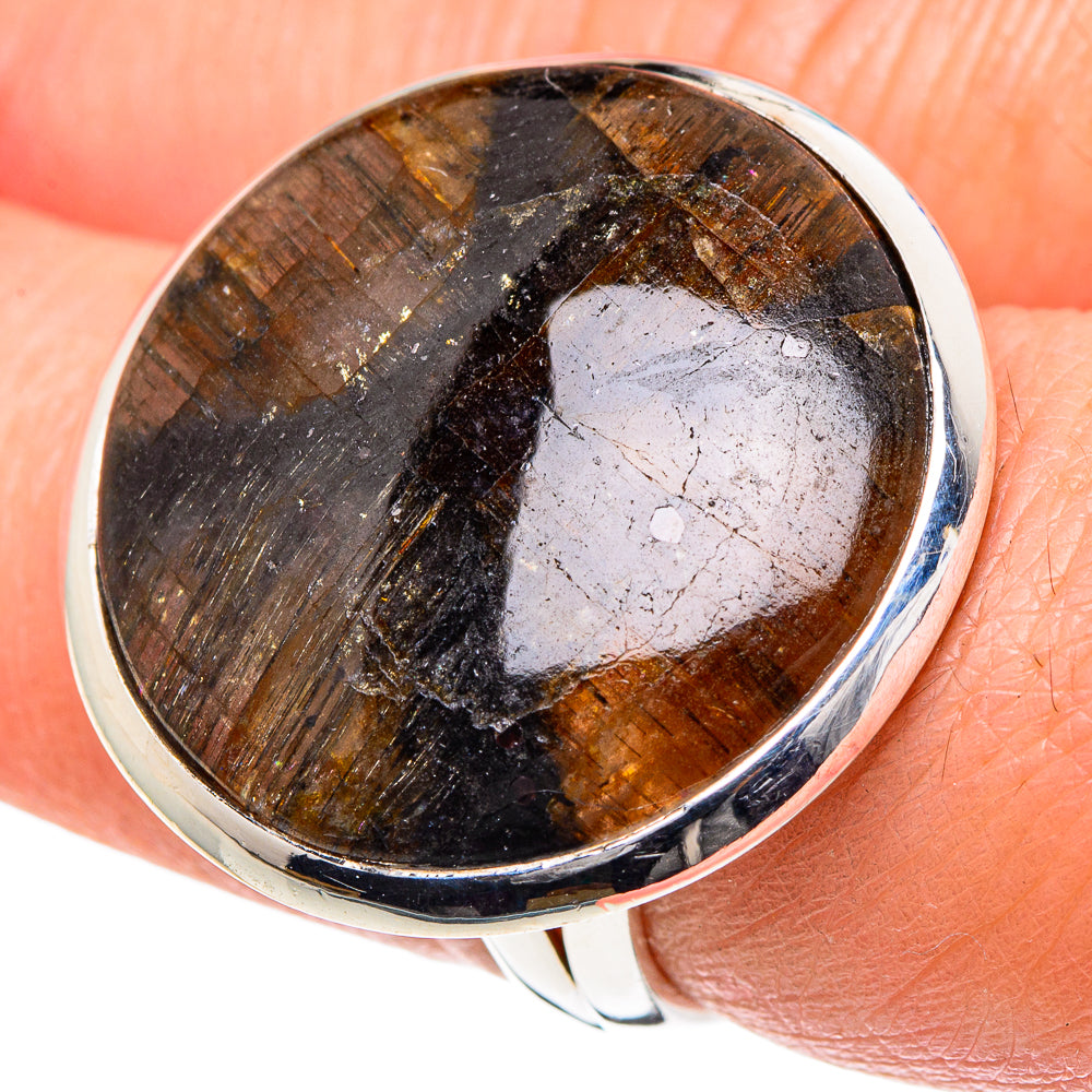 Chiastolite Rings handcrafted by Ana Silver Co - RING93573