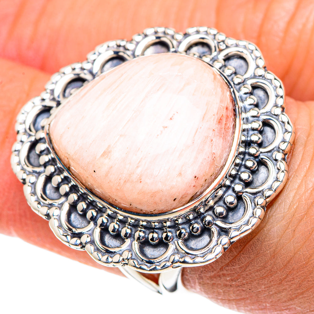 Scolecite Rings handcrafted by Ana Silver Co - RING93581