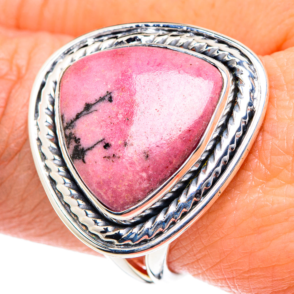 Rhodonite Rings handcrafted by Ana Silver Co - RING93584